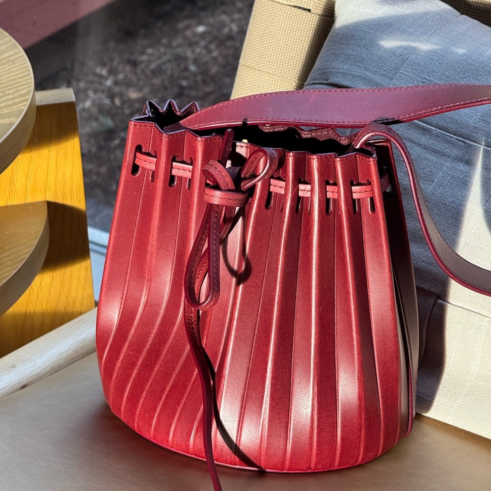 Mansur Gavriel Pleated Bucket Bag - Picture 4 of 6